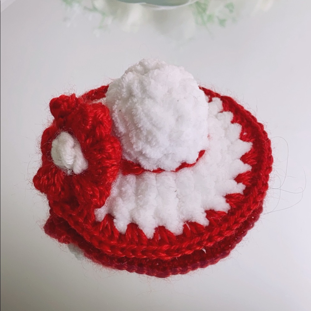 Handmade knitted Doll Mini hat
